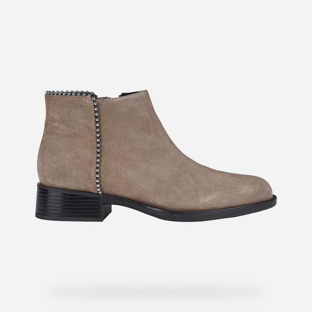 Geox Bayan Ankle Bot Koyu Bej Rengi - Resia - ZHS-719362